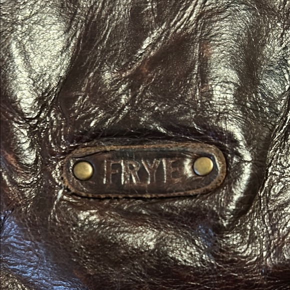 Vintage Frye Dark Brown Woven Leather Shoulder Bag - Picture 5 of 13